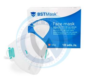 Filtračná maska na tvár s ventilom (10ks)