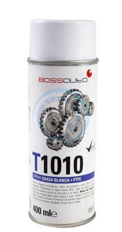 T1010 Biele mazivo ochraňuje pochrómované plochy + PTFE sprej 400 ml