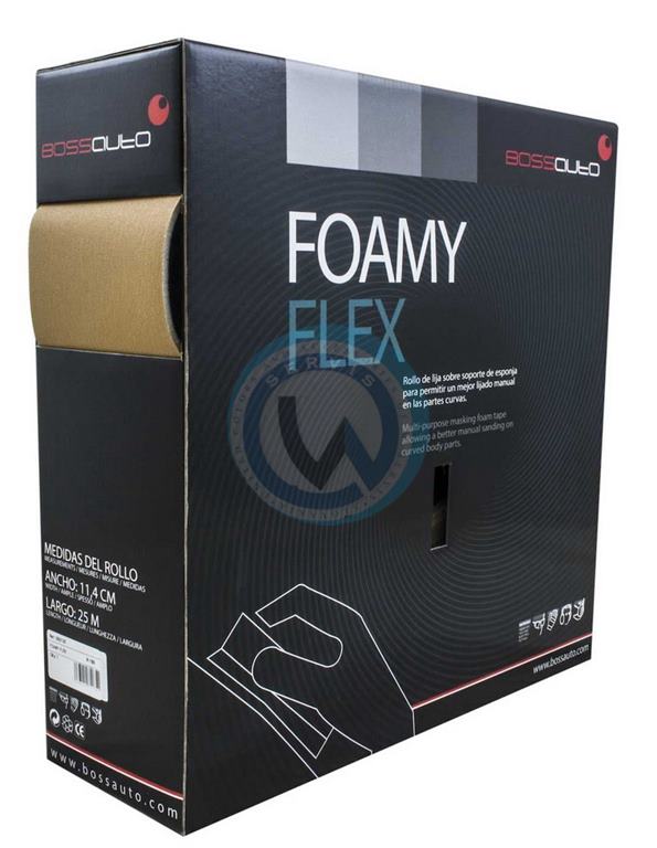 Kotúč brúsneho papiera na držiaku špongie FOAMY FLEX P 600 114 mm x 25 m