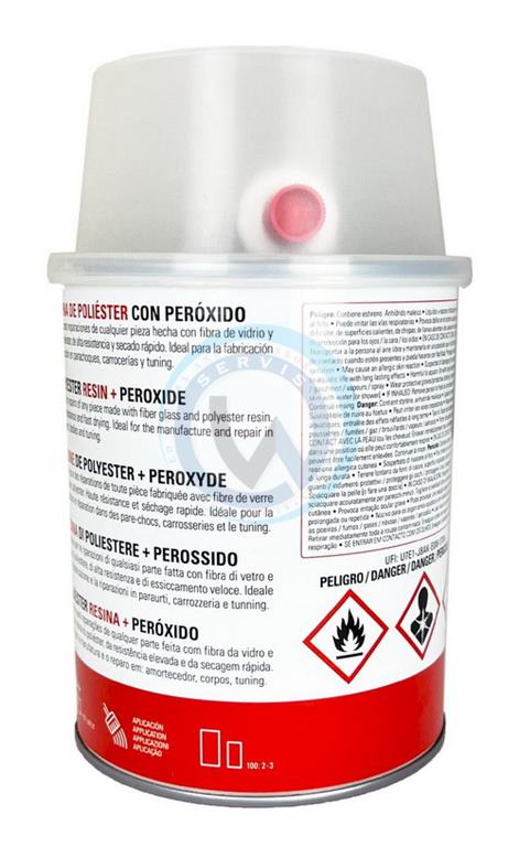 Polyesterová živica 1 kg. + peroxid